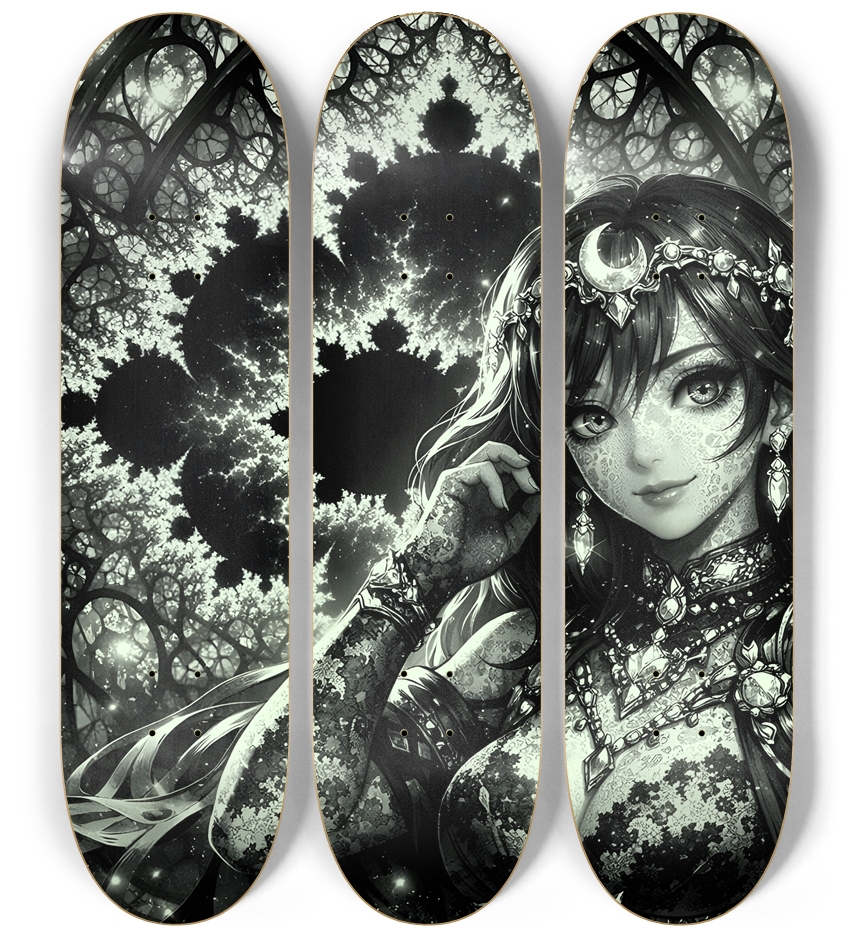 B&W Fractal Woman #45