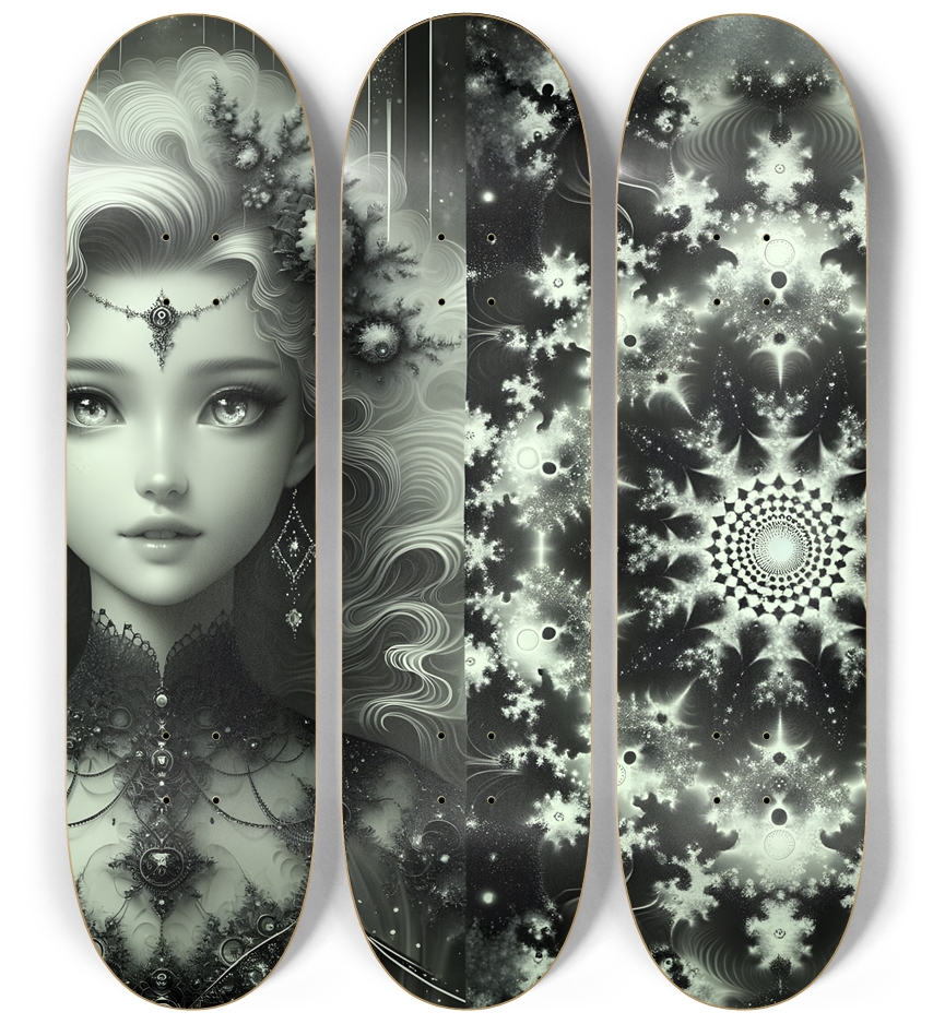 B&W Fractal Woman #41