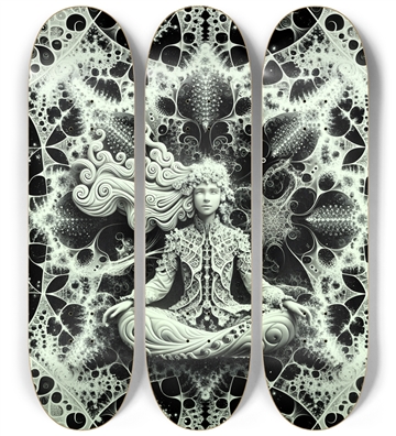 B&W Fractal Woman #28