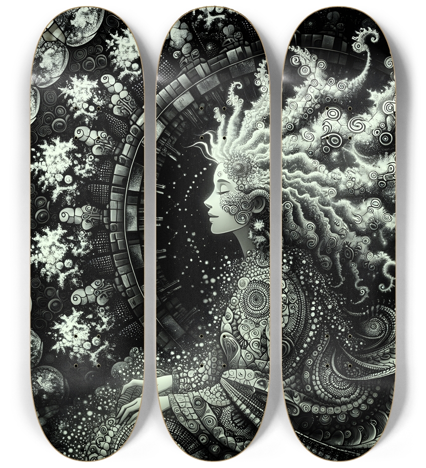 B&W Fractal Woman #20