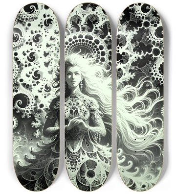 B&W Fractal Woman #40