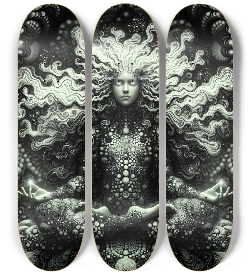 B&W Fractal Woman #34