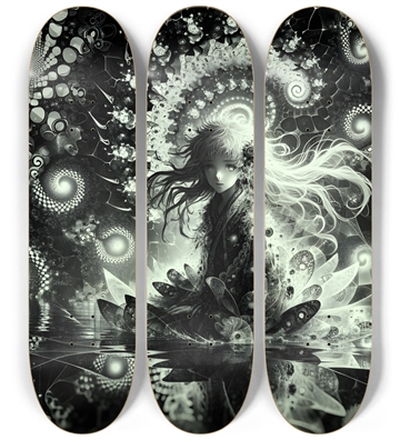 B&W Fractal Woman #42