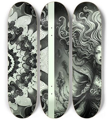 B&W Fractal Woman #47