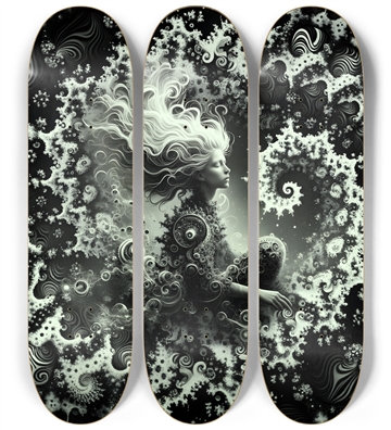 B&W Fractal Woman #27