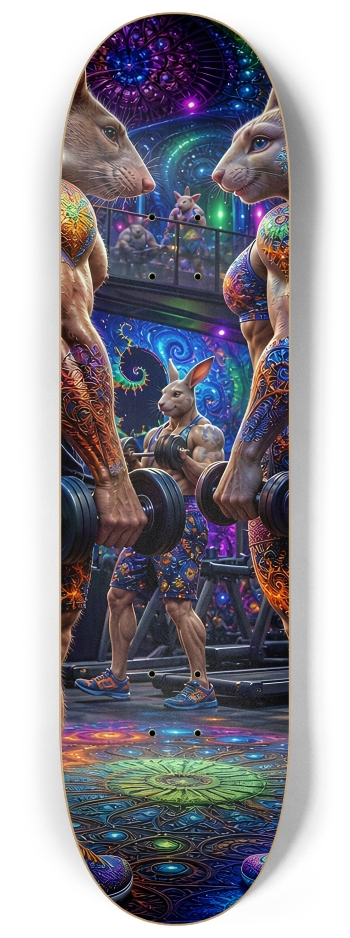 Psychedelic Fractal Gym Rat and Gym Bunny #6a #2