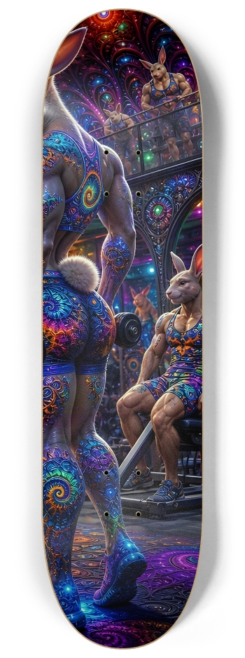 Psychedelic Fractal Gym Rat and Gym Bunny #6a #3