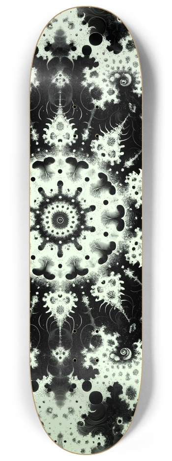 B&W Fractal Woman #21 #1 8-1/4 Skateboard Deck
