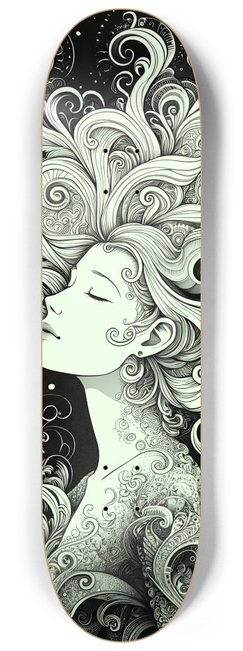 B&W Fractal Woman #11 #3
