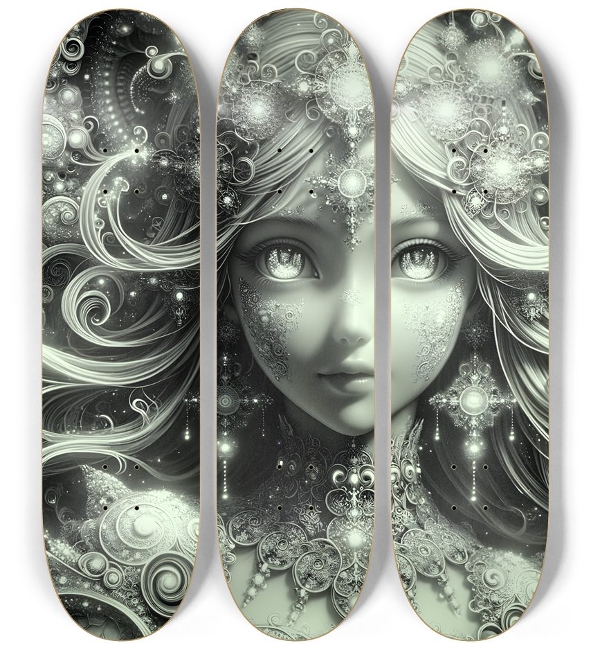B&W Fractal Woman #31