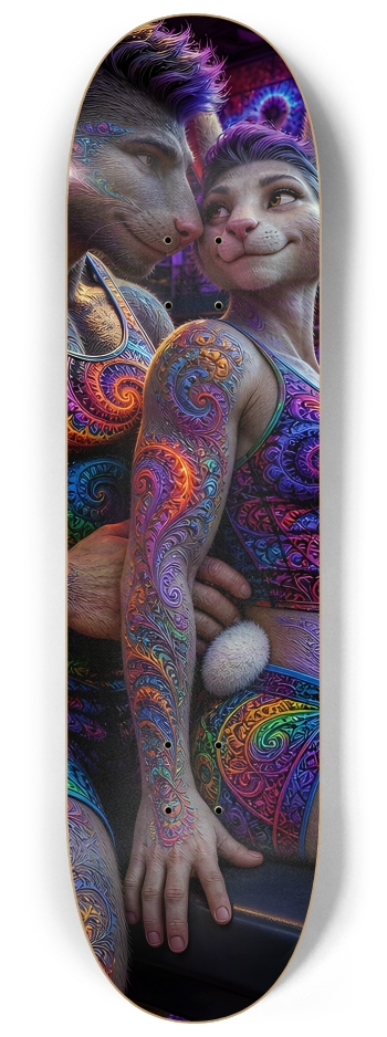 Psychedelic Fractal Gym Rat and Gym Bunny #6 #2