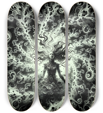B&W Fractal Woman #32