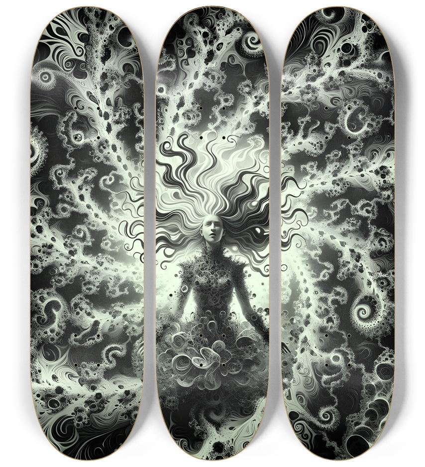 B&W Fractal Woman #32