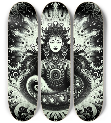 B&W Fractal Woman #18