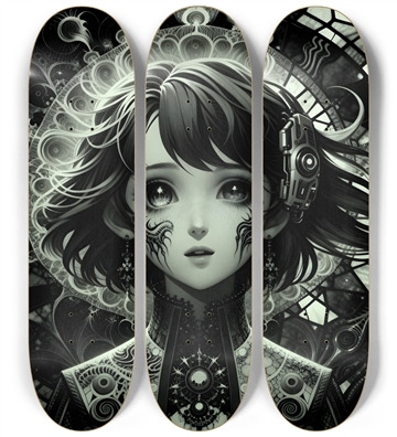 B&W Fractal Woman #43