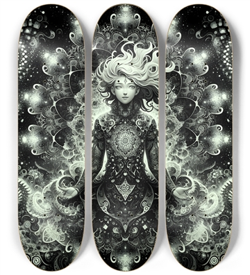 B&W Fractal Woman #9