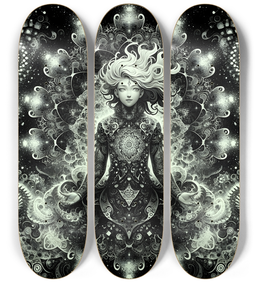 B&W Fractal Woman #9