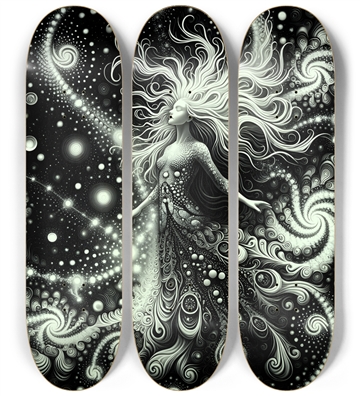 B&W Fractal Woman #12