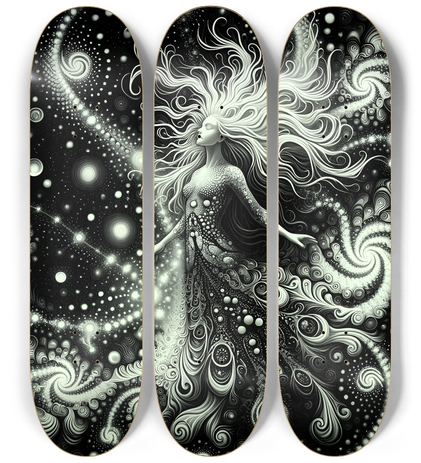 B&W Fractal Woman #12
