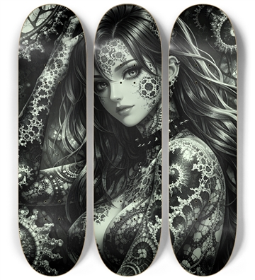 B&W Fractal Woman #44