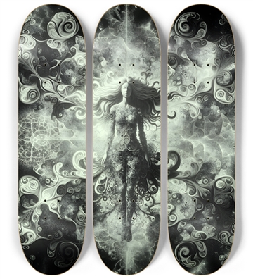 B&W Fractal Woman #39