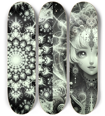 B&W Fractal Woman #33