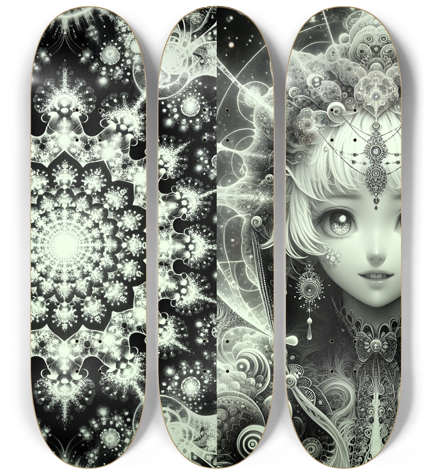 B&W Fractal Woman #33