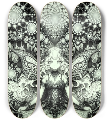 B&W Fractal Woman  #54