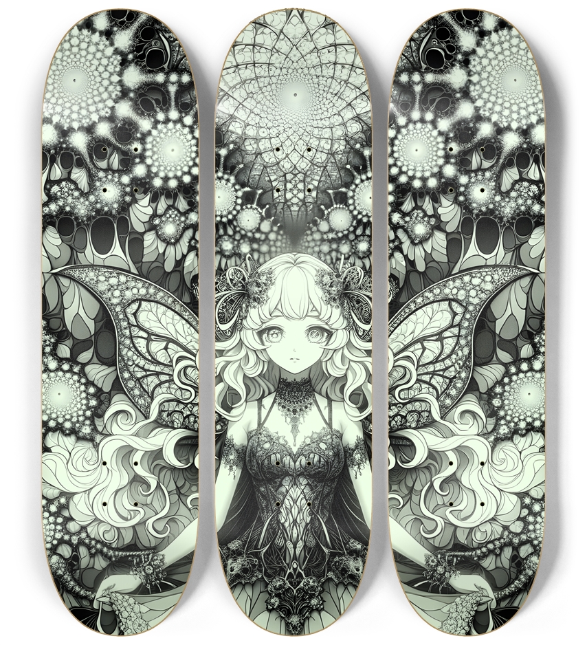 B&W Fractal Woman  #54