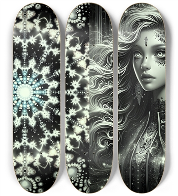B&W Fractal Woman  #53