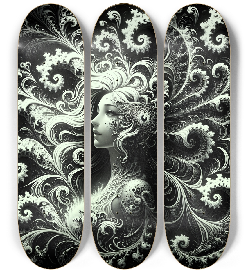 B&W Fractal Woman  #61