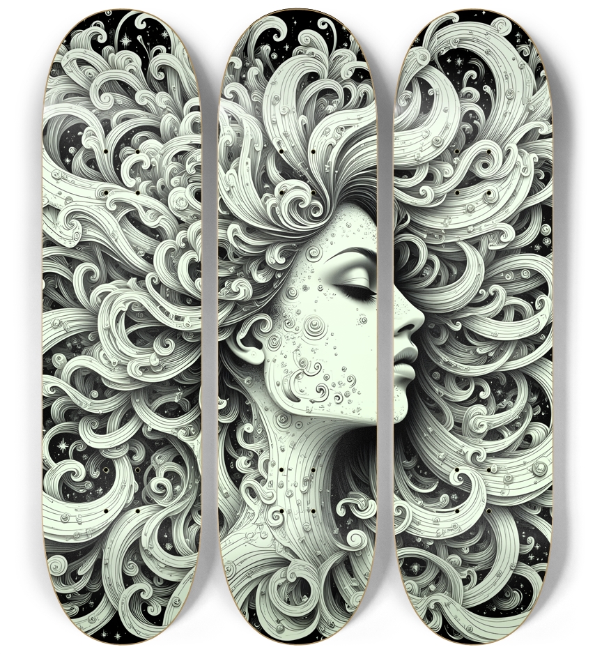 B&W Fractal Woman  #51