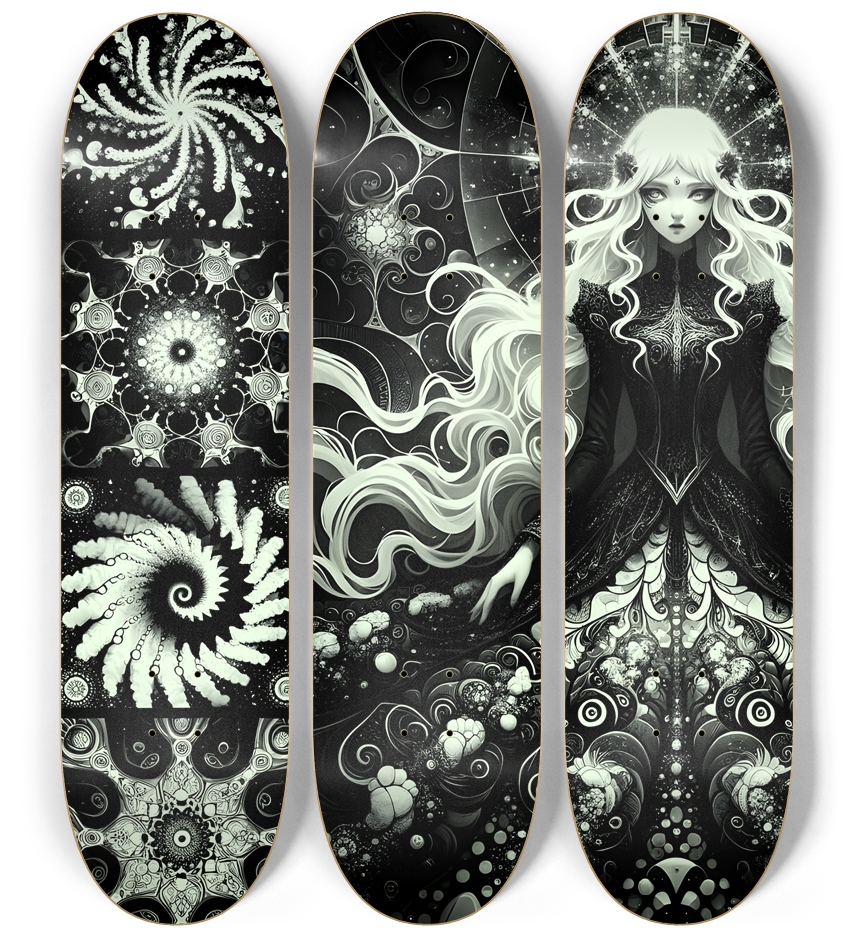 B&W Fractal Woman  #63