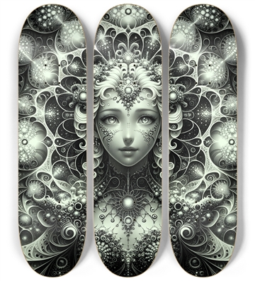 B&W Fractal Woman  #67