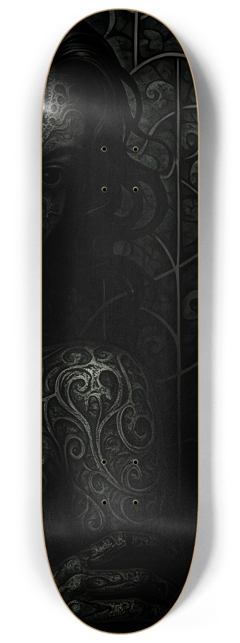 B&W Fractal Woman #50 #3 8-1/4 Skateboard Deck