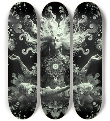 B&W Fractal Woman  #56