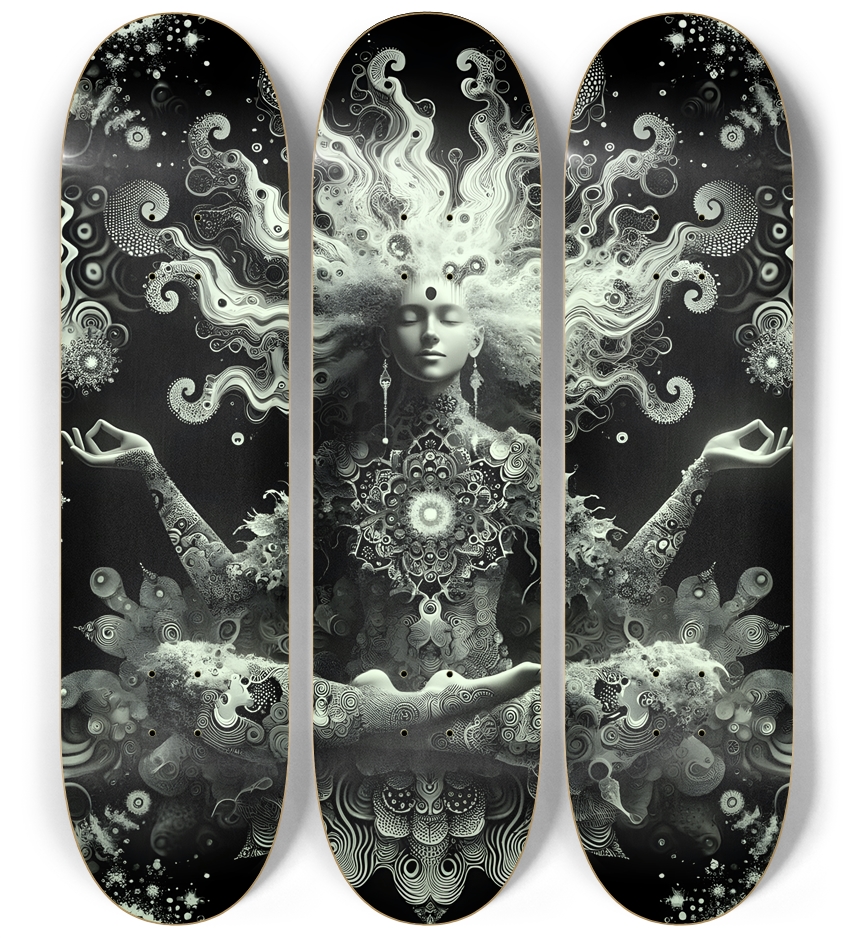 B&W Fractal Woman  #56
