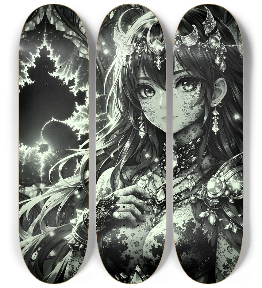 B&W Fractal Woman #49