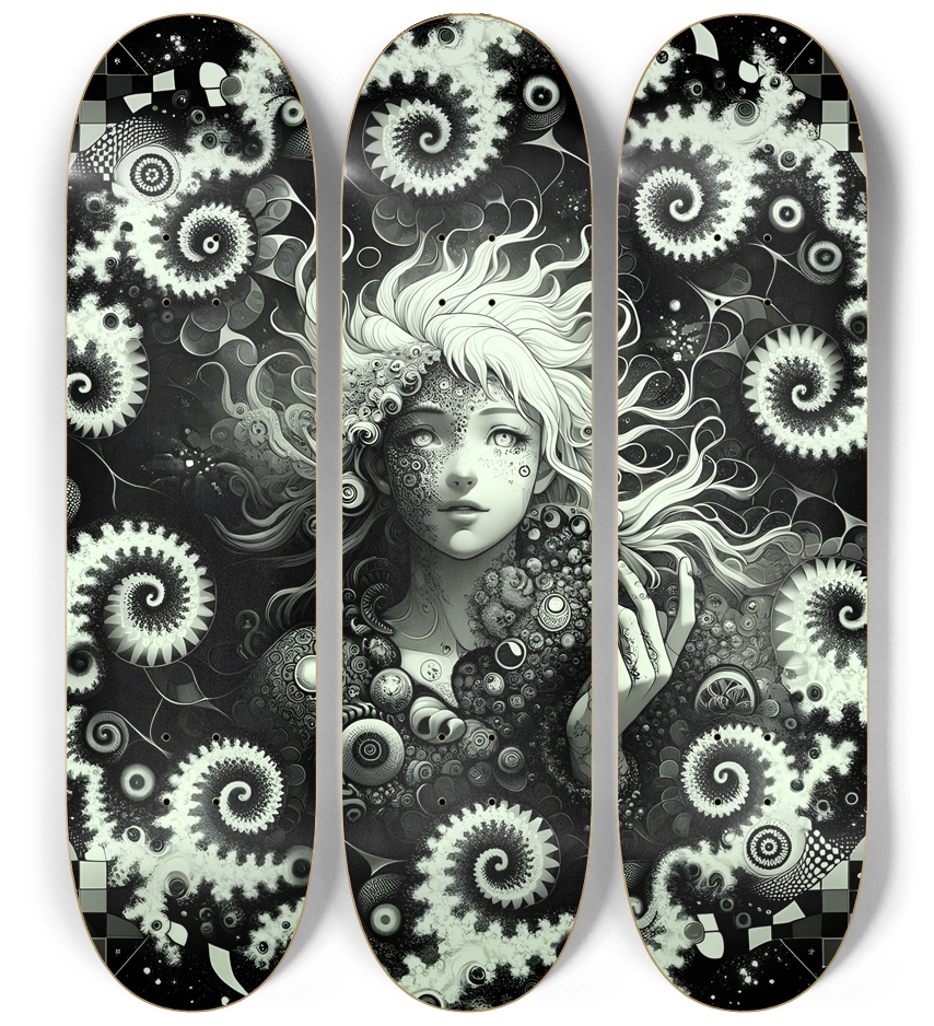 B&W Fractal Woman  #55