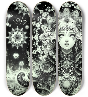 B&W Fractal Woman #52