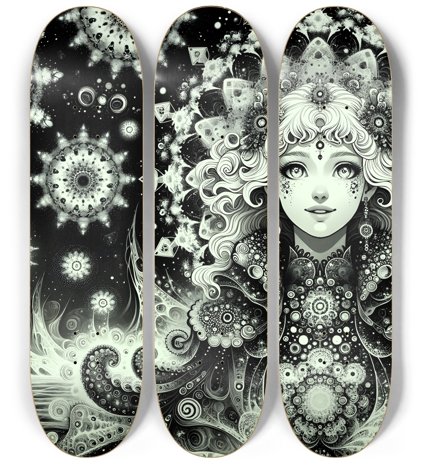B&W Fractal Woman  #52