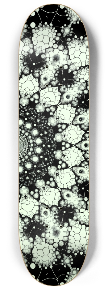 B&W Fractal Woman #66 #1 8-1/4 Skateboard Deck