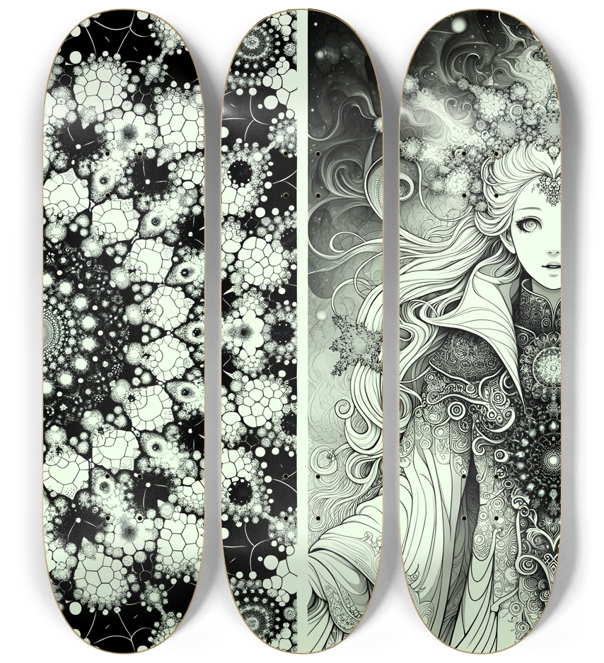 B&W Fractal Woman  #66