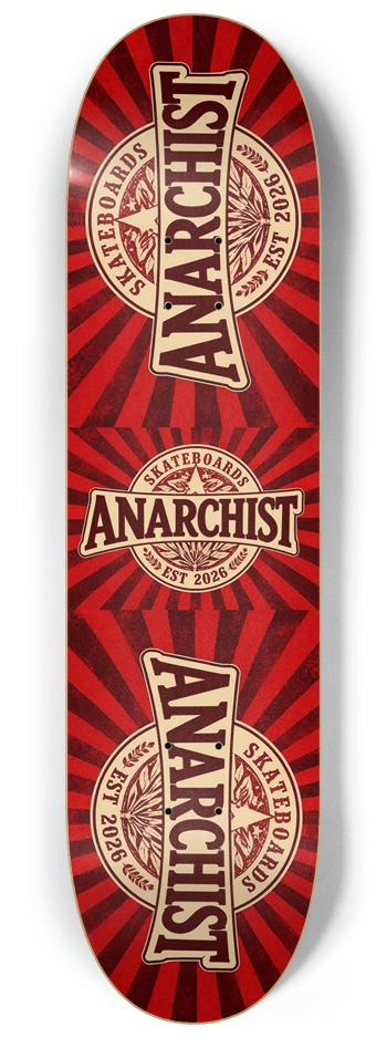 Tri Logo 8-1/4 Skateboard Deck