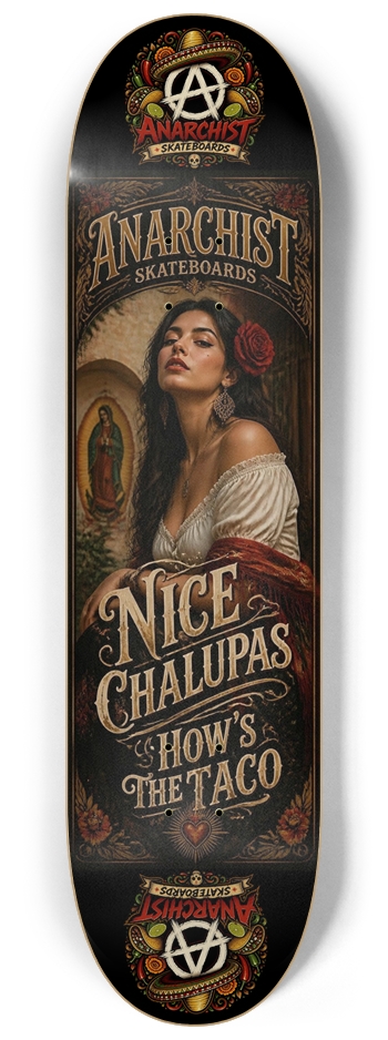 I Love Mexican Food 8-1/4 Skateboard Deck