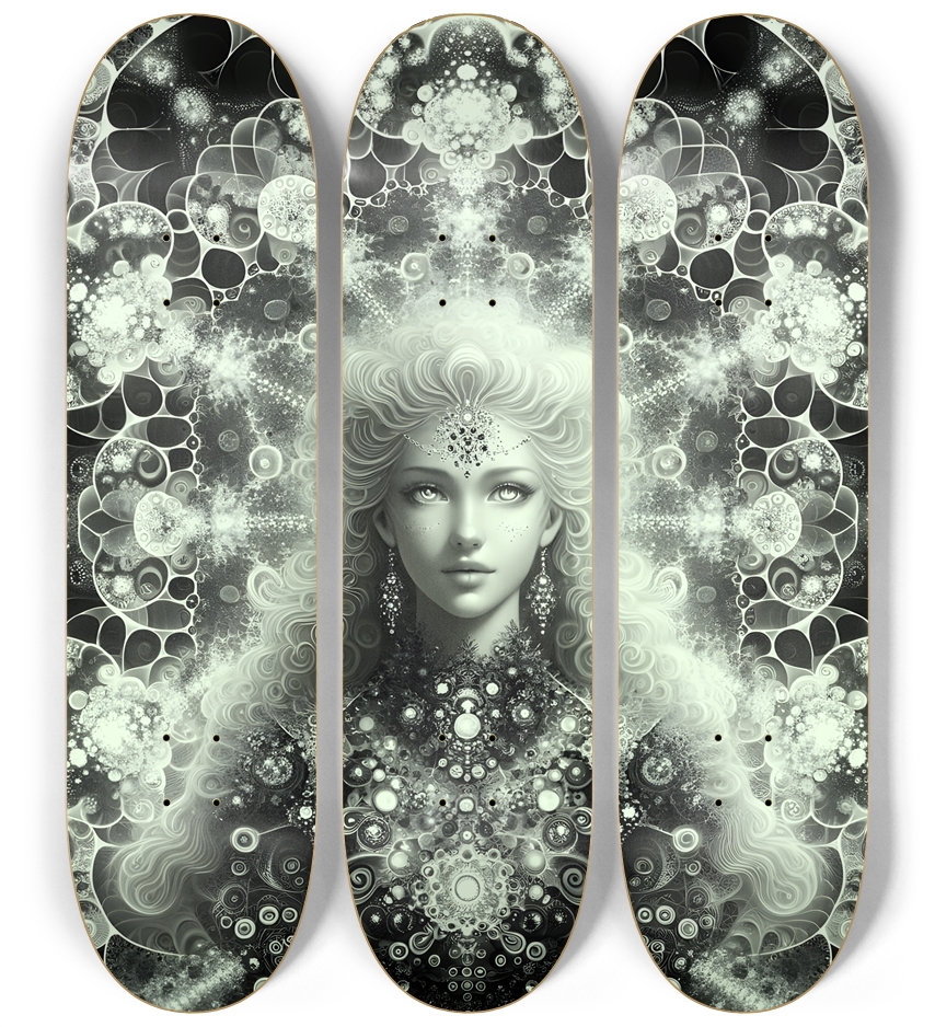 B&W Fractal Woman #85