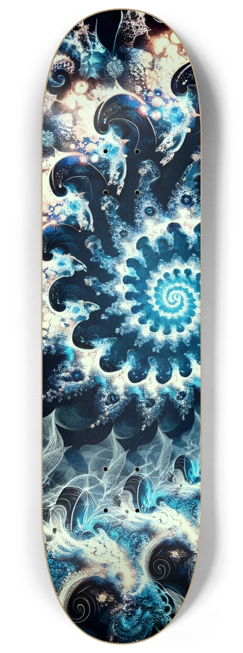 B&W Fractal Woman #119 #3 8-1/4 Skateboard Deck