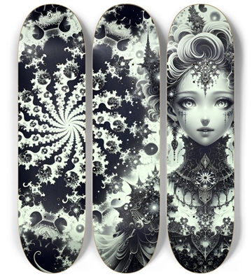 B&W Fractal Woman #72