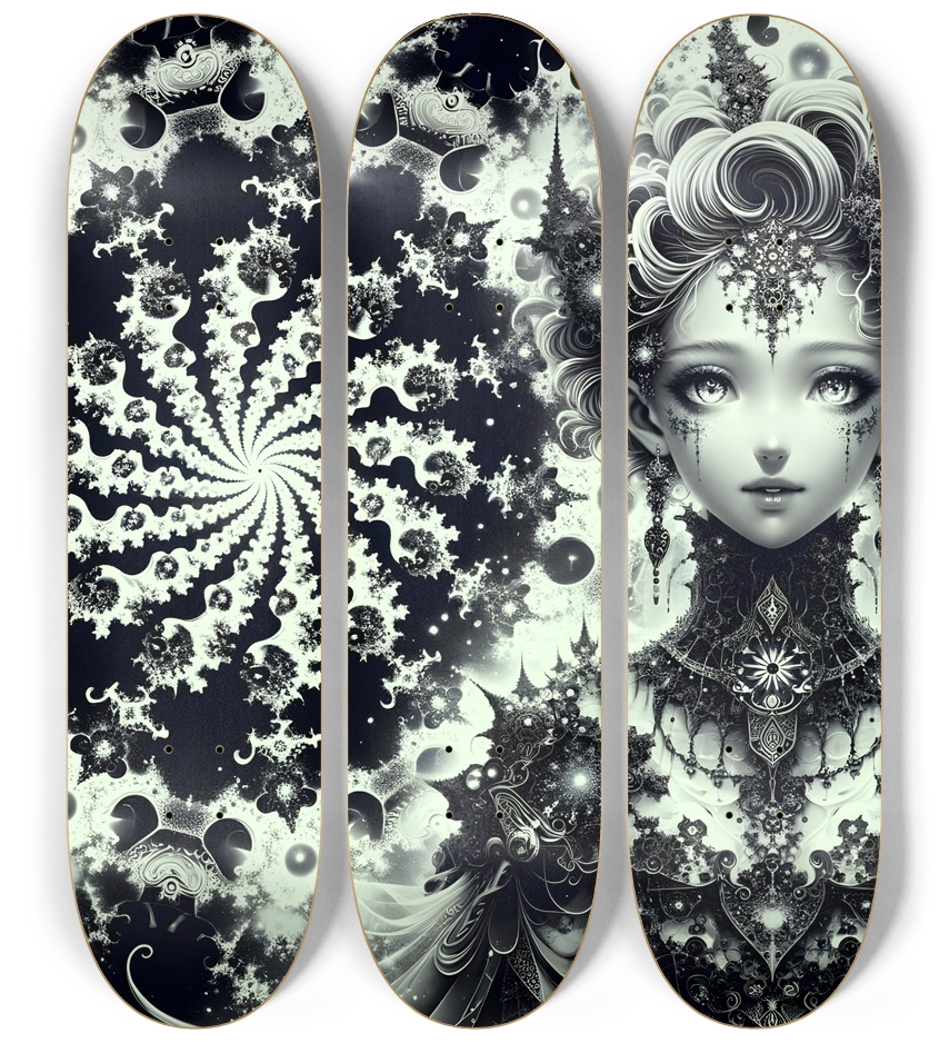 B&W Fractal Woman #72
