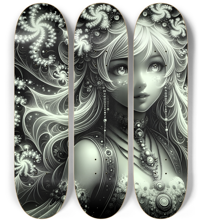 B&W Fractal Woman #81